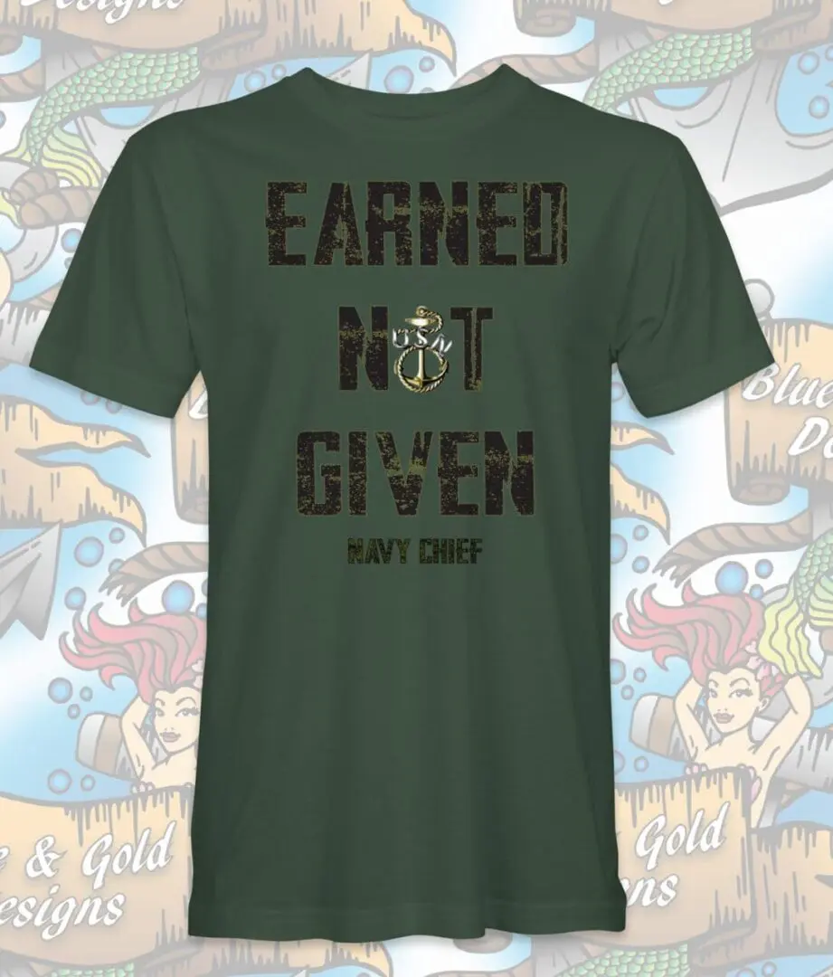 Earned NOT Given - Blue & Gold Designs