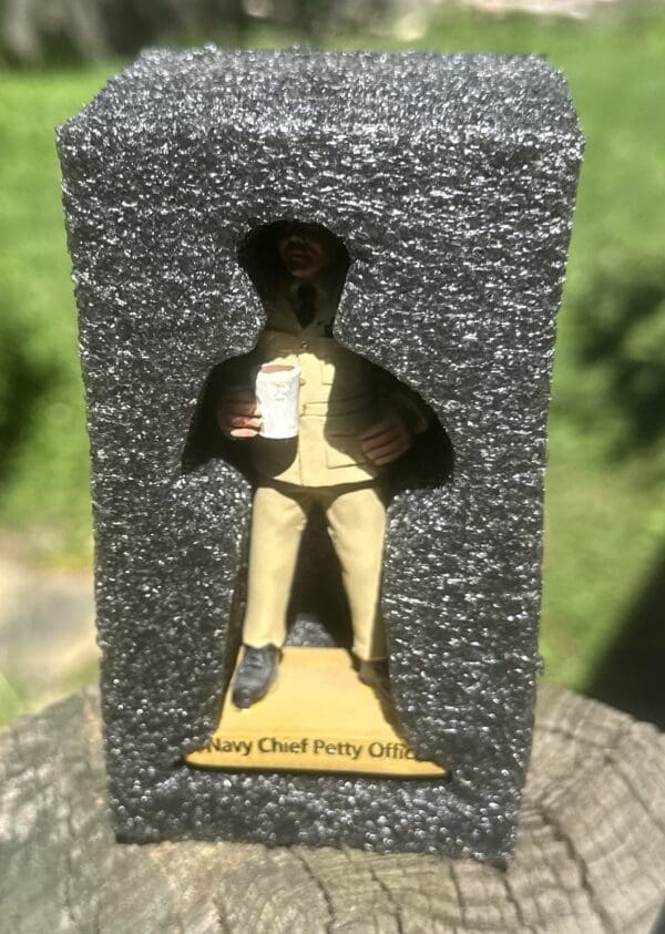 Navy Chief Petty Officer figurine.