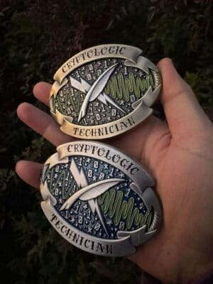DS47 Cryptologic Technician Belt Buckle